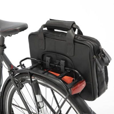 Sacoche Vélo Porte-Bagages Newlooxs Cuir Cali Noir 17L 40X31X15cm