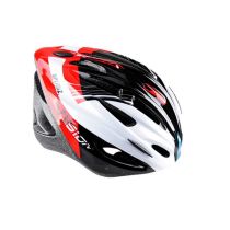 Casque Route/VTT Optimiz O300 Vision Rouge/Blanc/Noir Verni Réglage Occipital 58/61
