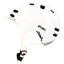 Casque Urbain Optimiz O370 Blanc Brillant In Mold T.S Led & Clignotant Intégrés 53/55cm