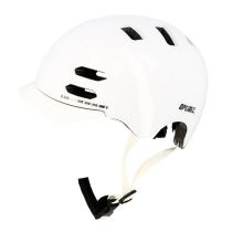 Casque Urbain Optimiz O370 Blanc Brillant In Mold T.S Led & Clignotant Intégrés 53/55cm