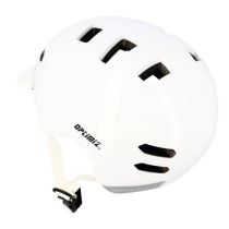 Casque Urbain Optimiz O370 Blanc Brillant In Mold T.S Led & Clignotant Intégrés 53/55cm