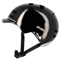 Casque Urbain Optimiz O370 Noir Brillant In Mold T.L Led & Clignotant Intégrés 58/61cm