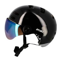 Casque Urbain Optimiz O390 Noir Brillant In Mold T.M Clignotant / Bluetooth 55/58cm