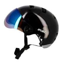 Casque Urbain Optimiz O390 Noir Brillant In Mold T.M Clignotant / Bluetooth 55/58cm