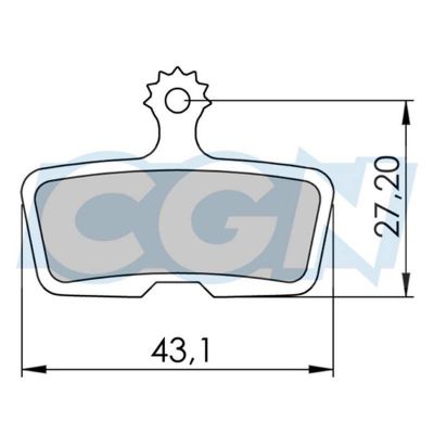 Plaquettes de Frein VTT 02 Optimiz Avid Code Organique 11/14