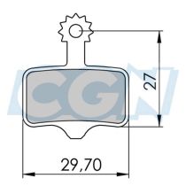 Plaquettes de Frein VTT 04 Optimiz Exotherm Avid Elixir/ SRAM XX-X0 DB