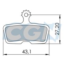 Plaquettes de Frein VTT 02 Optimiz Atoo Exotherm Avid Code 11/14 Code R