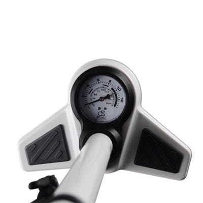 Pompe à Pied Optimiz Acier Blanc Mano 11 Bars Double Tête Plastique VS/VP