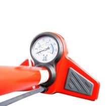 Pompe à Pied Optimiz Acier Rouge Mano 11 Bars Double Tête Plastique VS/VP