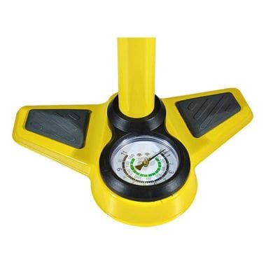 Pompe à Pied Optimiz Acier Jaune Mano 11 Bars Double Tête Plastique VS/VP