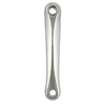 Manivelle Gauche VTT Optimiz L175 Alu Argent Profil Large