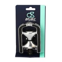 Pédales City / Urbain Optimiz Alu Argent Anti-Dérapantes Ø 9/16