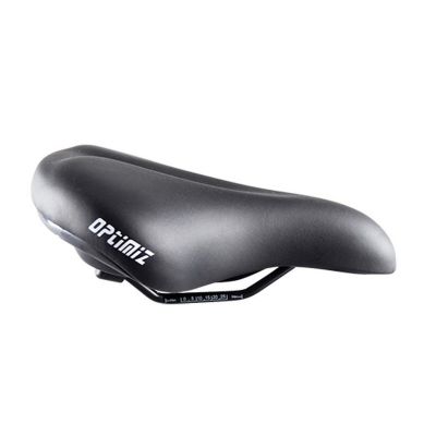 Selle Enfant Junior Optimiz 20/24 Pouces Confort Mixte Noir Rail Acier 216x168mm