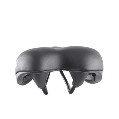 Selle Loisir Optimiz Confort Mixte Noir Rail Acier 251x283mm