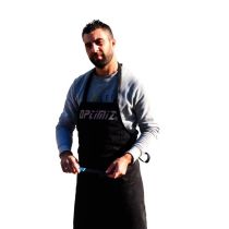 Tablier Atelier Optimiz Noir Taille Unique 100% Coton
