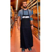 Tablier Atelier Optimiz Noir Taille Unique 100% Coton