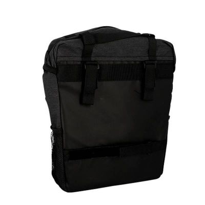Sacoche Vélo Porte-Bagages Optimiz Gris Foncé Fixation Rapide 15L 310X300X130mm