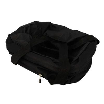 Panier Avant Sélection CGN à Clips Pliable Tissu avec Anse Noir Fixation Guidon Ø22/25,4mm