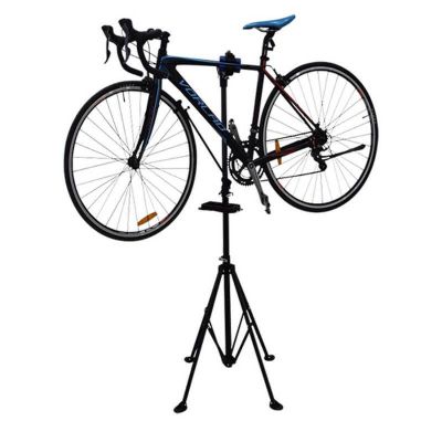 Pied d'Atelier Vélo Montage Pliable avec Tablette