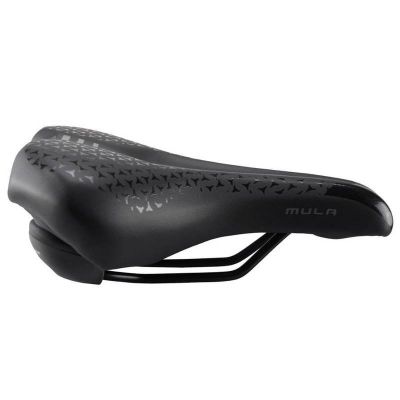 Selle Vélo Mixte Loisir Monte Grappa 6300 Mula Noir Elastomère