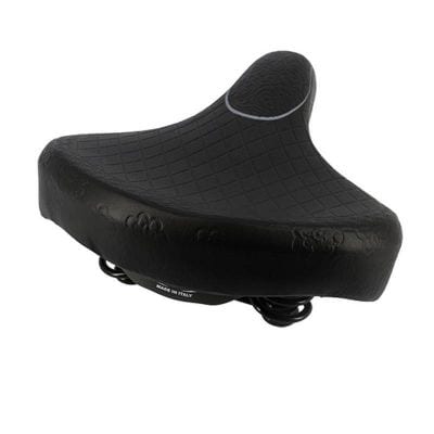 SELLE LOISIR MONTE GRAPPA HORSE MIXTE LARGE NOIR AVEC RESSORT