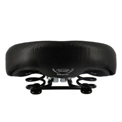 Selle Vélo Mixte Loisir Monte Grappa Horse Large Noir avec Ressorts