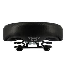 Selle Vélo Mixte Loisir Monte Grappa Horse Large Noir avec Ressorts