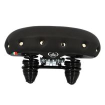 Selle Vélo Mixte Loisir Monte Grappa Nevada XL Large Noir avec Ressorts
