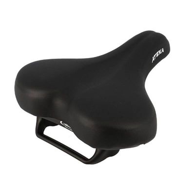 Selle Vélo Mixte Loisir Monte Grappa 6100 Ateka Noir avec Poignée