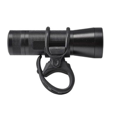 Phare Avant Vélo à Pile Torche 200 Lumen Alu Noir Fixation Cintre / Fourche