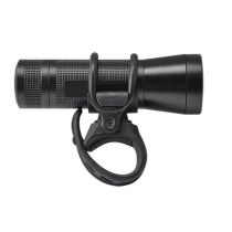 Phare Avant Vélo à Pile Torche 200 Lumen Alu Noir Fixation Cintre / Fourche