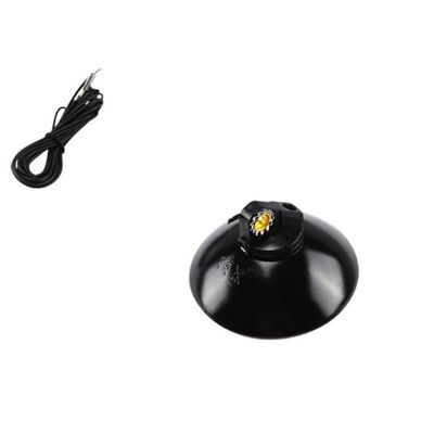 Phare Avant Vélo Halogène pour Dynamo Rond Ø 74mm Noir