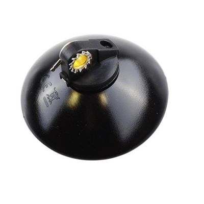 Phare Avant Vélo Halogène pour Dynamo Rond Ø 74mm Noir