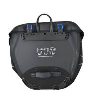 Sacoches Vélo Porte-Bagages Canada Noir 100% Etanche 2X20L