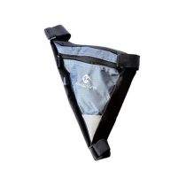 Sacoche de Vélo Cadre Triangle Gris Fixation 3 Velcros