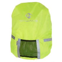 Housse de Protection Sac à Dos M-WAVE Fluo avec Poche Rangement