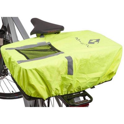 Housse de Protection Sac à Dos M-WAVE Fluo avec Poche Rangement