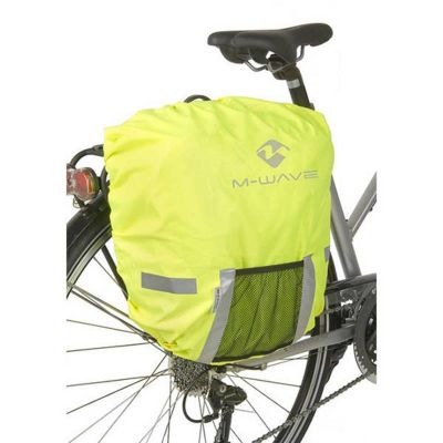 Housse de Protection Sac à Dos M-WAVE Fluo avec Poche Rangement