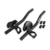 Prolongateur de Guidon Triathlon/CLM Alu 6061-T6 Ø 31,8/26/25,4 Réglable Noir