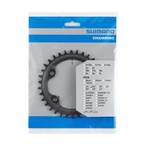 Plateau VTT Shimano Mono Ø 96mm Extérieur 34 Dents Noir MT610 12V.