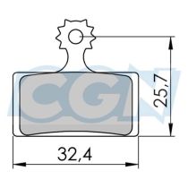 Plaquettes de Frein VTT 39 Shimano XTR/XT/SLX BR-M9000/8000/7000/6000 Résine G02A
