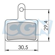 Plaquettes de Frein VTT 34 Shimano Deore M05 M515/M525/M475/M495/M486 Résine