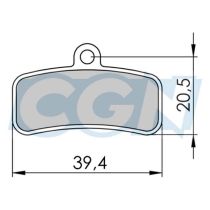 Plaquettes de Frein VTT 36 Shimano Saint/Zee M640/810/820 Résine Ice Tech H03A 4 Pistons