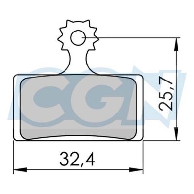 PLAQUETTE FREIN VTT 39 SHIMANO XTR/XT/SLX BR-M9000/8000/7000/6000 RESINE G03S (PR)