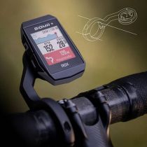 Compteur de Vélo sans Fil/GPS Sigma ROX 11.1 Evo 150 Fonctions Noir + Vitesse Cadence Cardio