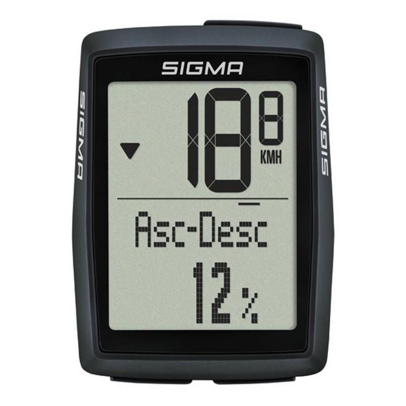 Compteur de Vélo sans Fil Sigma BC 14.0 WL STS CAD 14 Fonctions Noir
