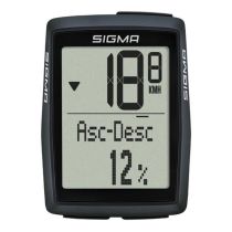Compteur de Vélo sans Fil Sigma BC 14.0 WL STS CAD 14 Fonctions Noir