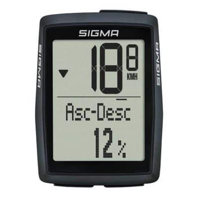 Compteur de Vélo sans Fil Sigma BC 14.0 WL STS CAD 14 Fonctions Noir