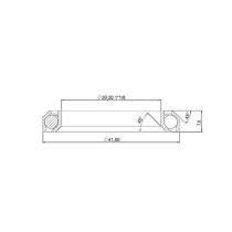 Kit Roulements Cartouche Jeu de Direction Stronglight 1''1/8 41.7X30.5X7.7MM 45°x45° Argent