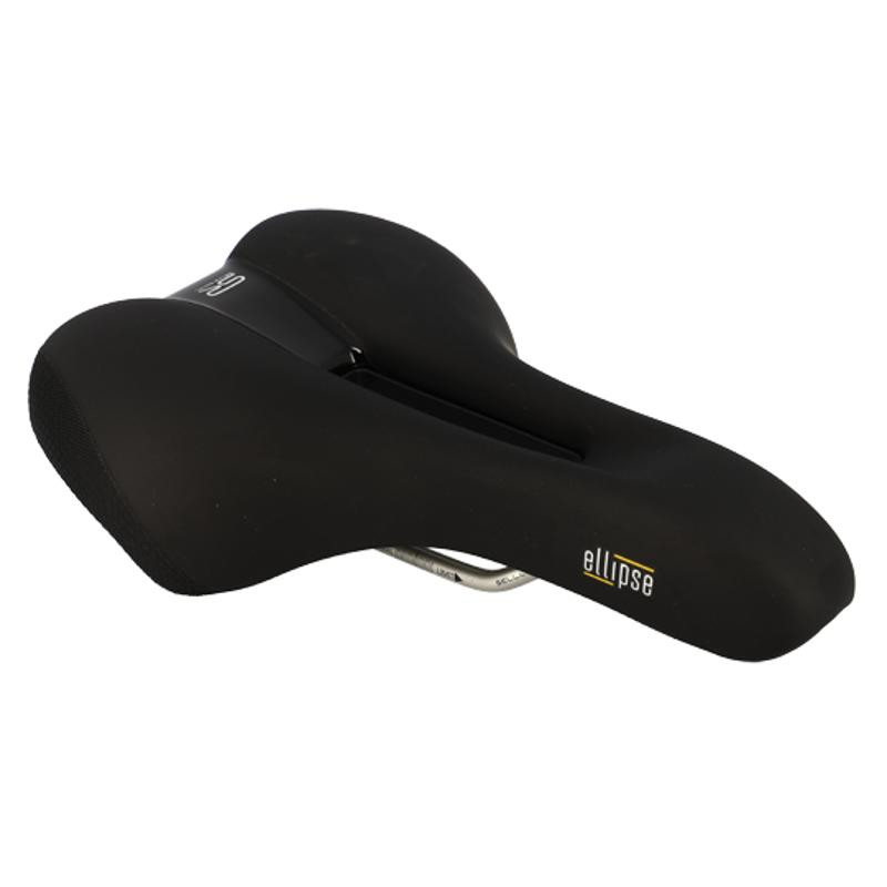 SELLE LOISIR SELLE ROYAL PREMIUM ELLIPSE MODERATE HOMME NOIR AVEC OUVERTURE CENTRALE